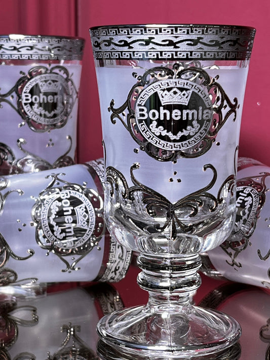 Glass set ''Quadro'' gold 6pcs