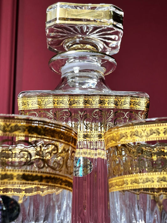 Set "Adagio" decanter 820 ml + 6 whisky glasses 350 ml (65-649/646L)