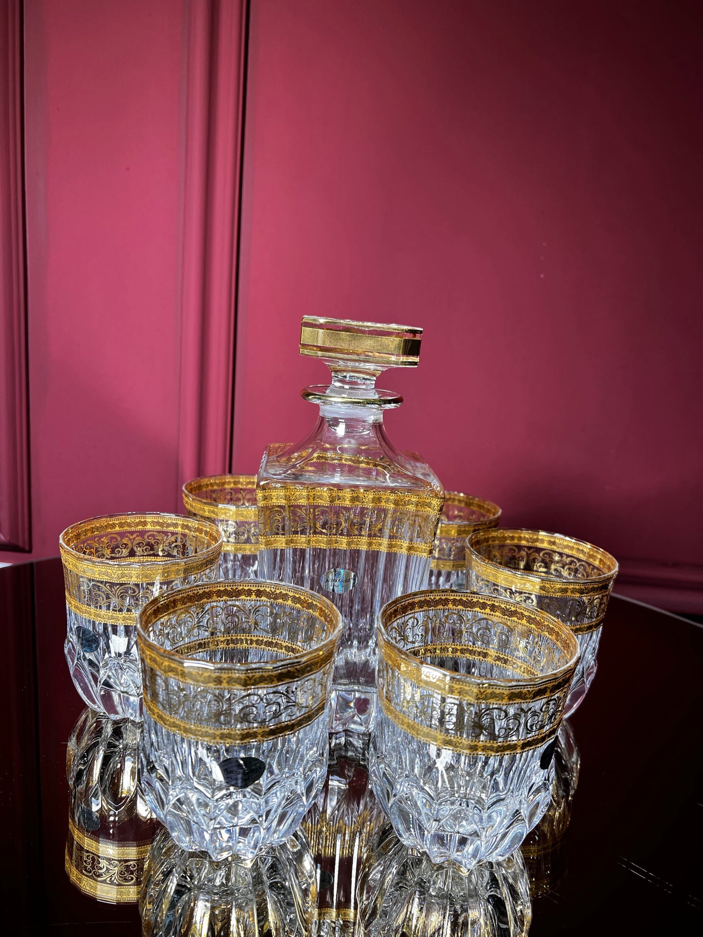 Set "Adagio" decanter 820 ml + 6 whisky glasses 350 ml (65-649/646L)
