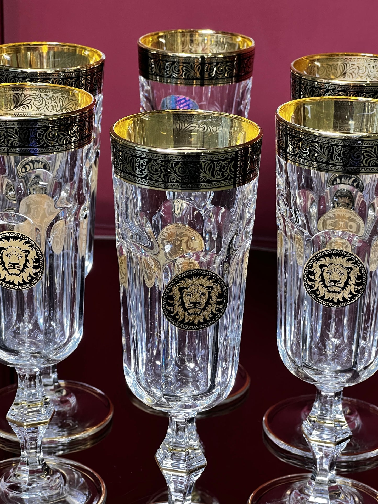 Champagne flute set "Leo"