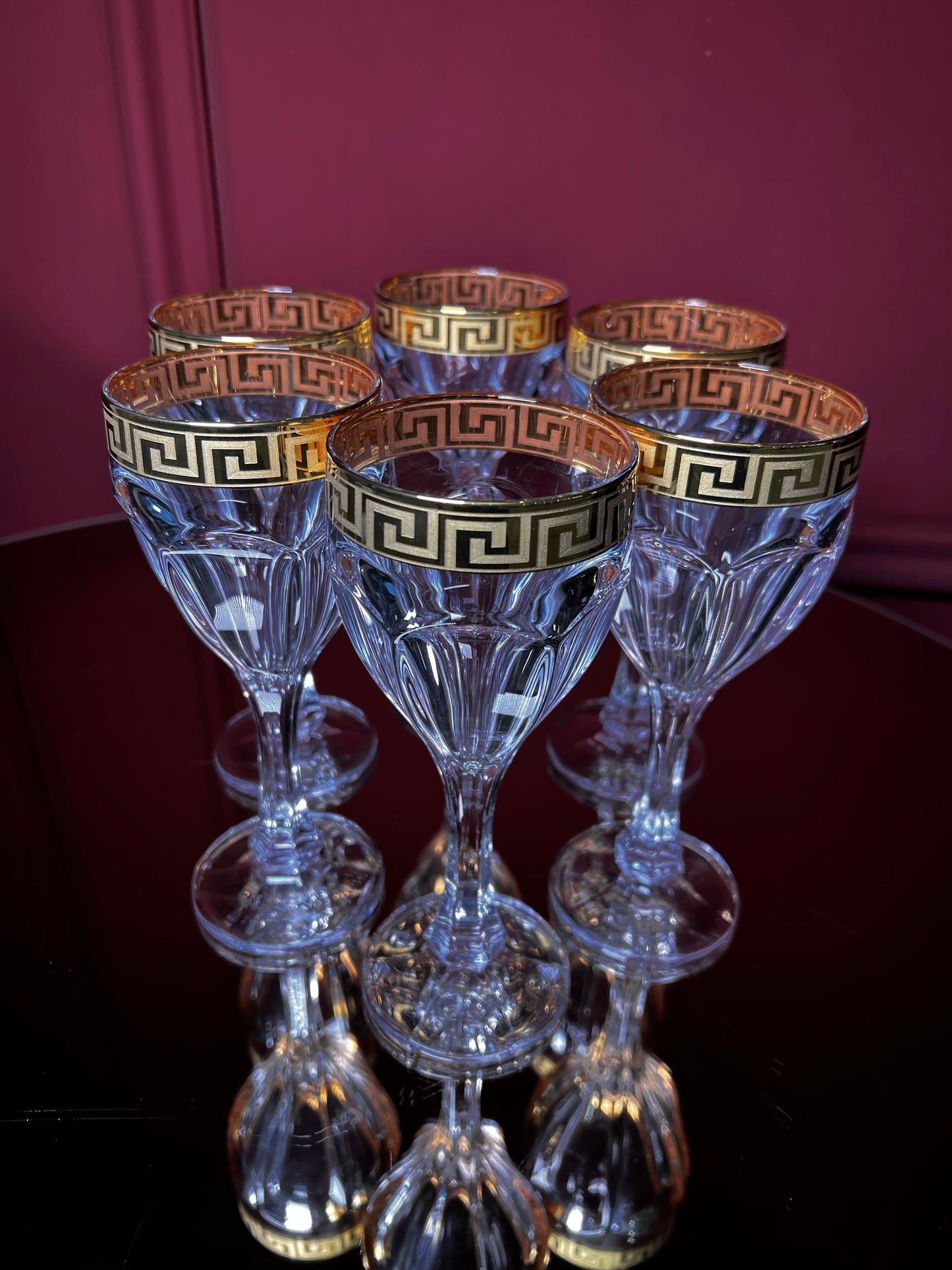 Wine glass set "Safari Gold" 6 pcs