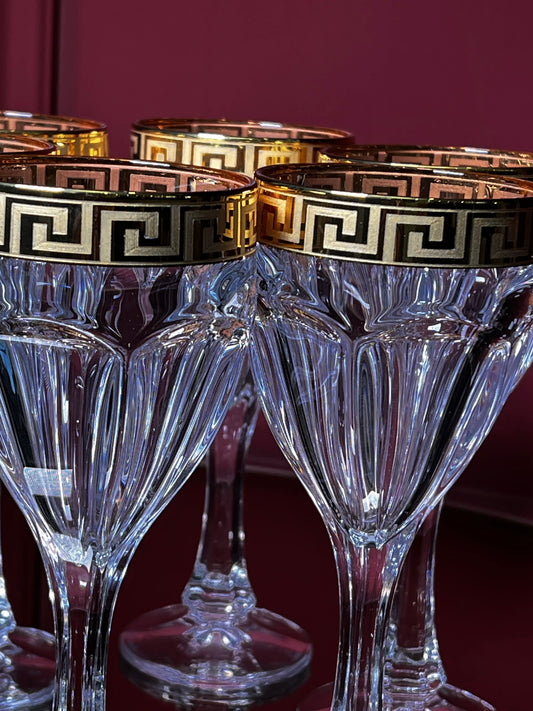 Wine glass set "Safari Gold" 6 pcs