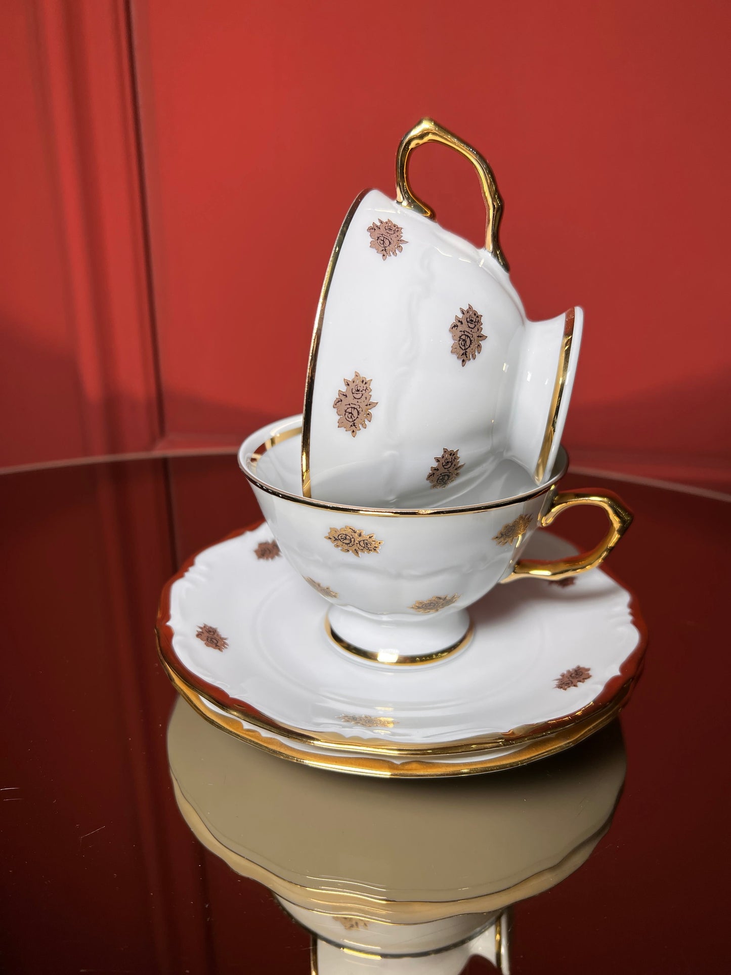 Cup ''Gold line'' brown 155, 2 pcs