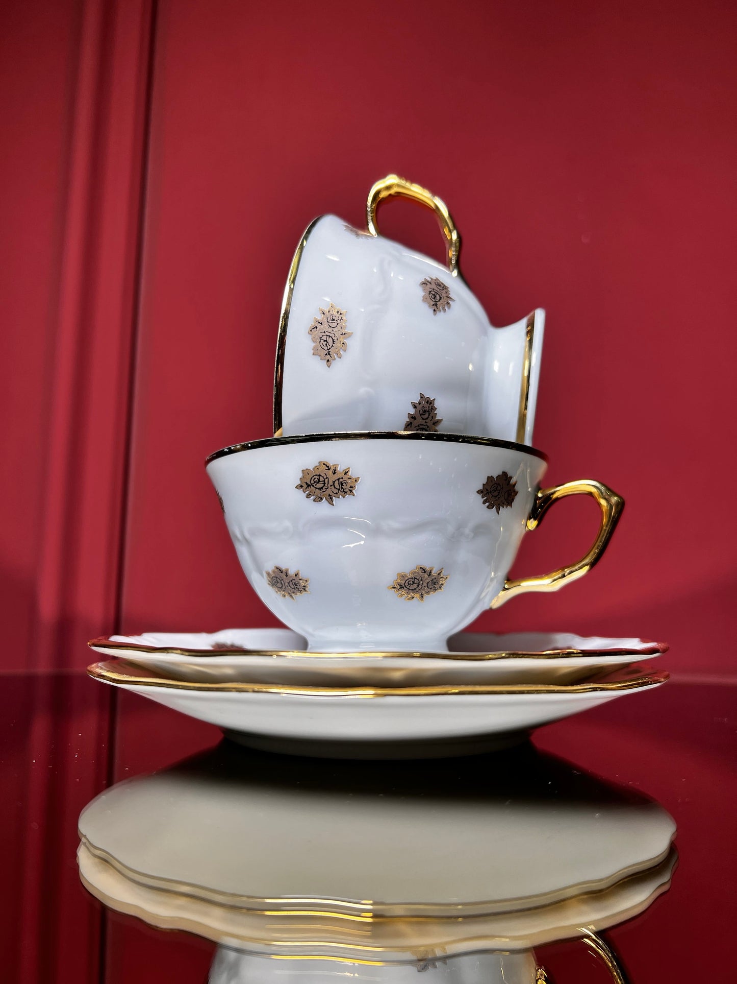Cup ''Gold line'' brown 155, 2 pcs