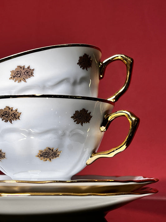 Cup ''Gold line'' brown 155, 2 pcs