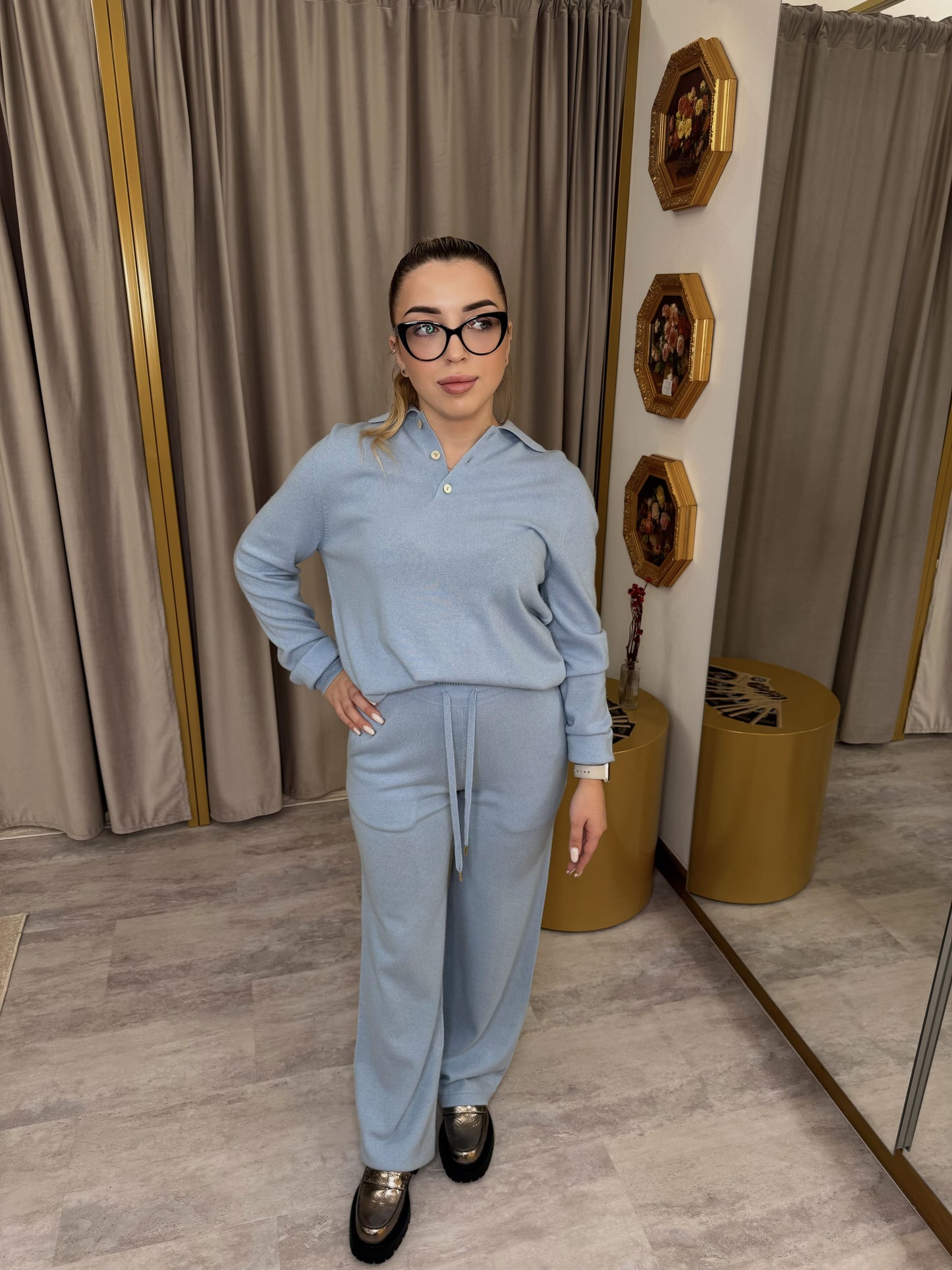 Basic shirt ice blue