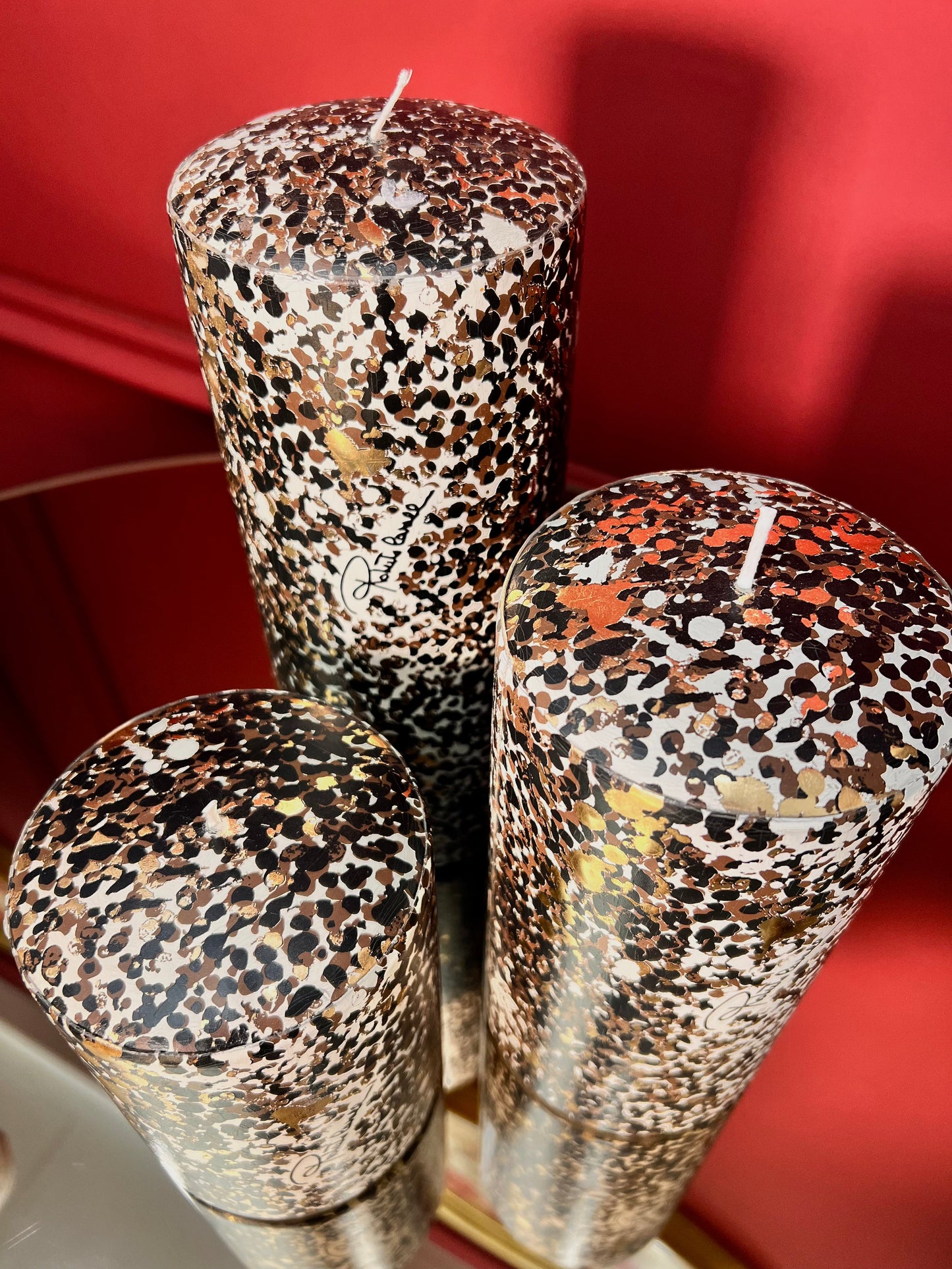 Cavalli cilindric candle H 25 cm