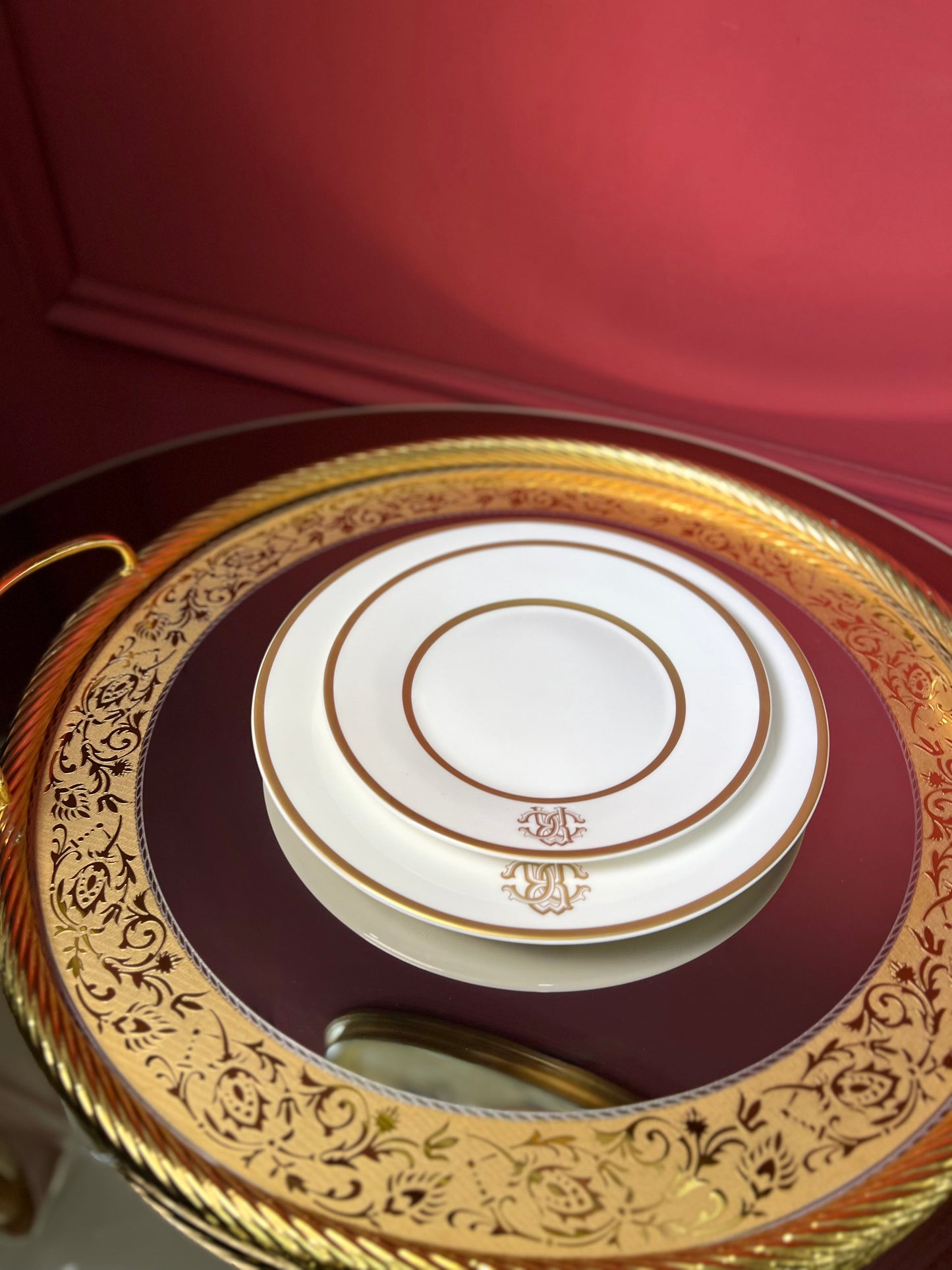 Dinner Plate – Silk Gold