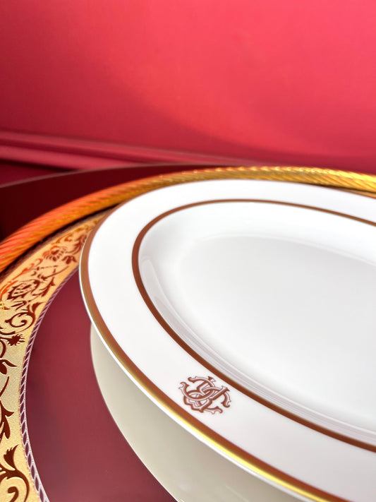 Oval Serving Dish 37 cm – Silk Gold