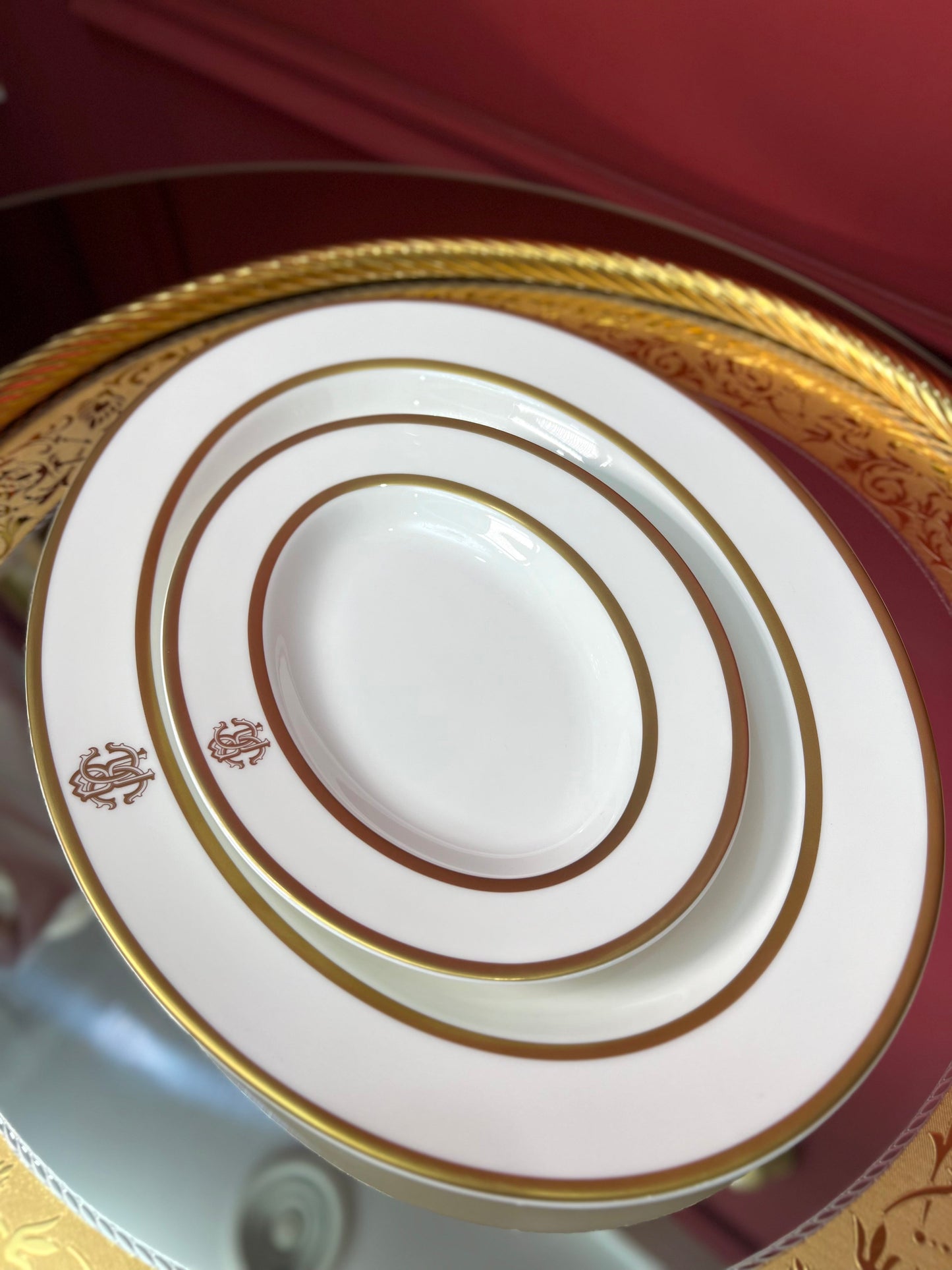 Oval Serving Dish 37 cm – Silk Gold