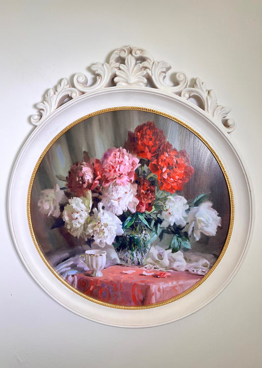 White frame ''Flowers''