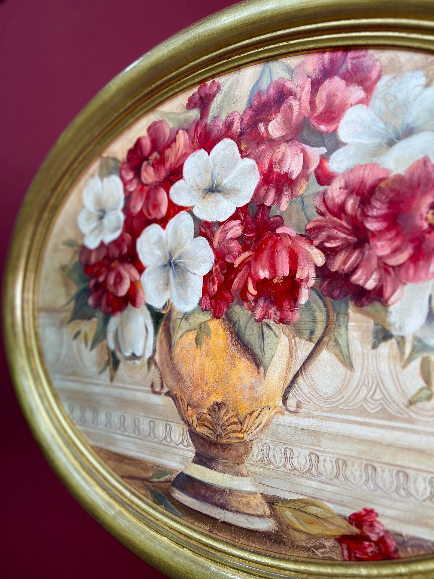 Frame duo '' Vase with flowers''