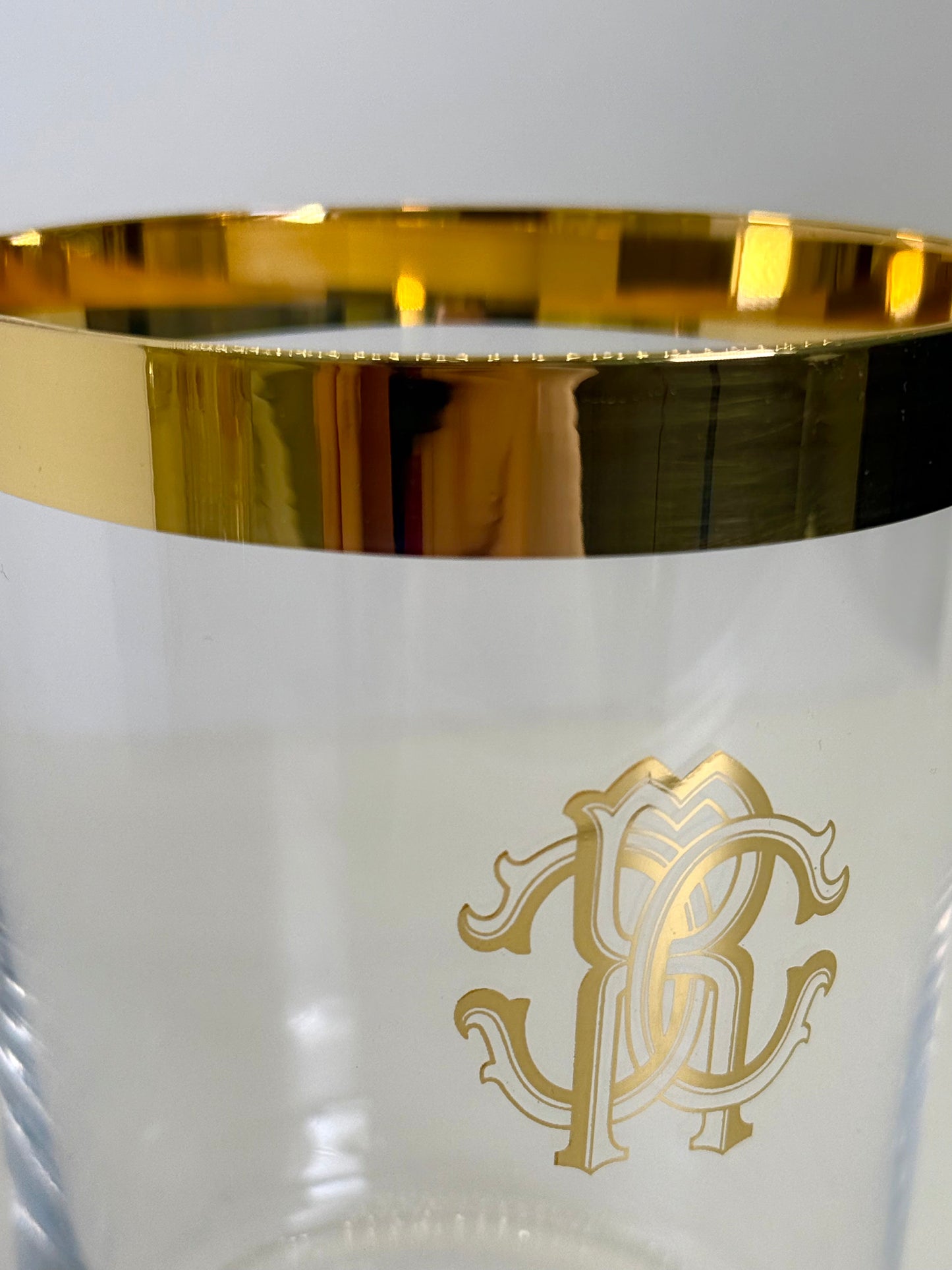 Old Fashion Glass – New Monogram Gold