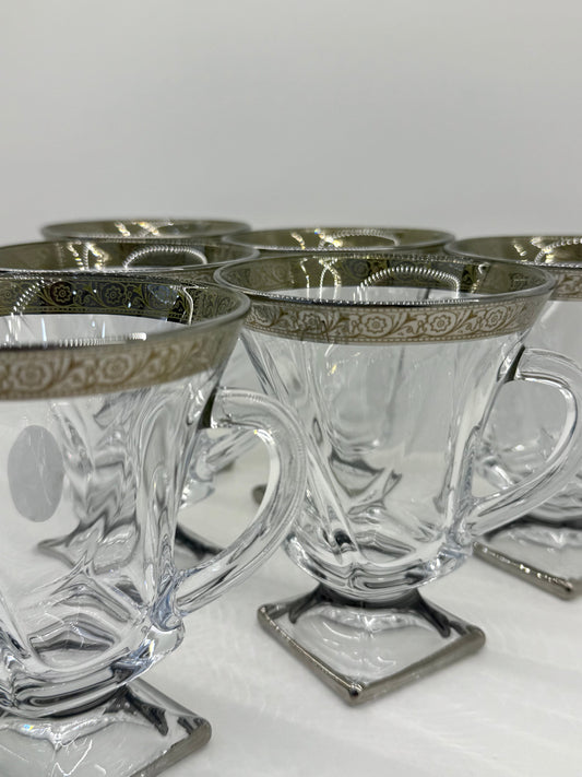 Glass cup for tea ''BOHEMIA''