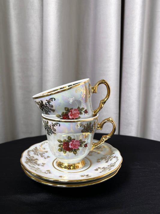 Coffee cup ''Red luster'', 2 pcs
