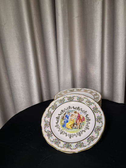 Dessert plate ''Green luster'' 19 cm