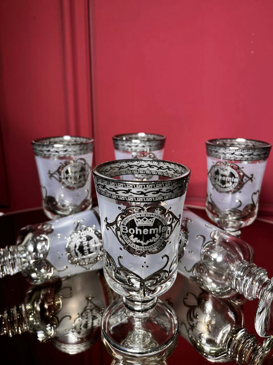 Glass set ''Quadro'' gold 6pcs