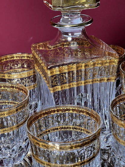 Set "Adagio" decanter 820 ml + 6 whisky glasses 350 ml (65-649/646L)