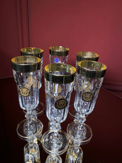 Champagne flute set "Leo"