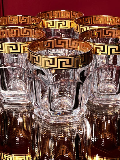 Whisky glass set "Safari Gold" 6 pcs