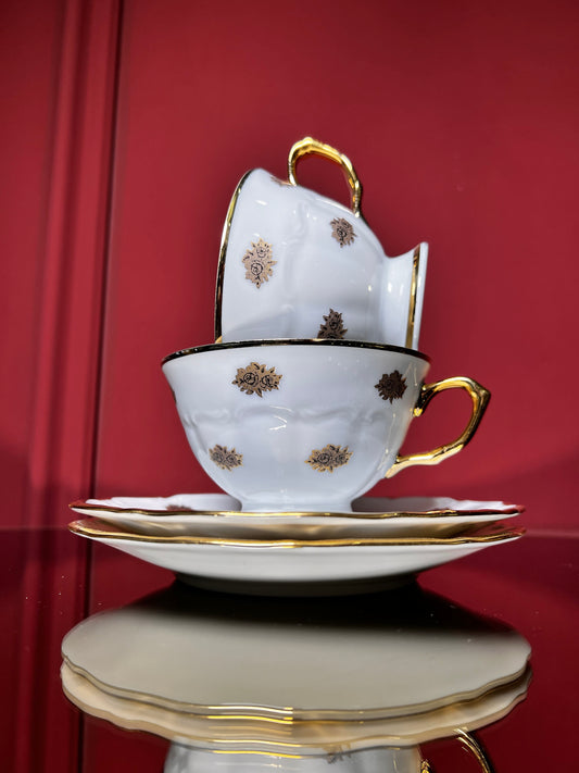 Cup ''Gold line'' brown 155, 2 pcs