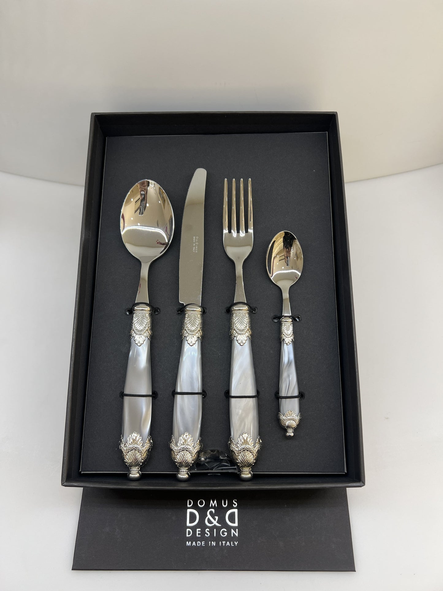 Luxury set 24 pcs siena + steel grey 6171 CZK