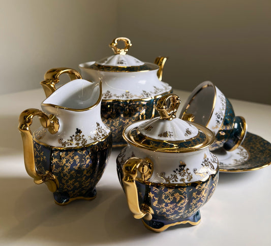 Tea set ''Green leaves''