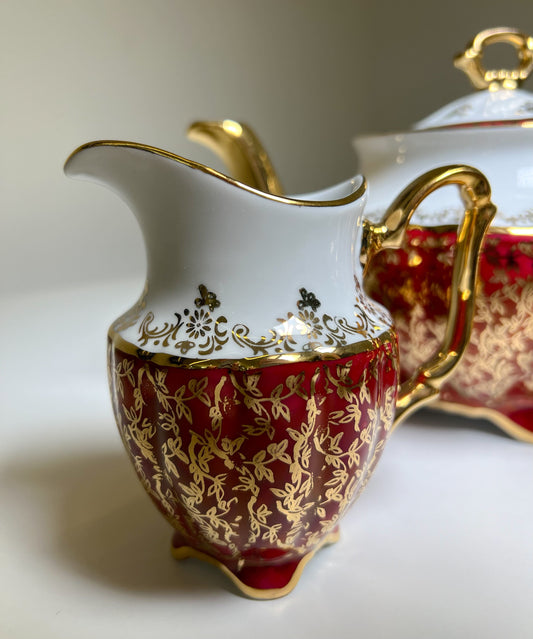 Tea set ''Purple leaves''