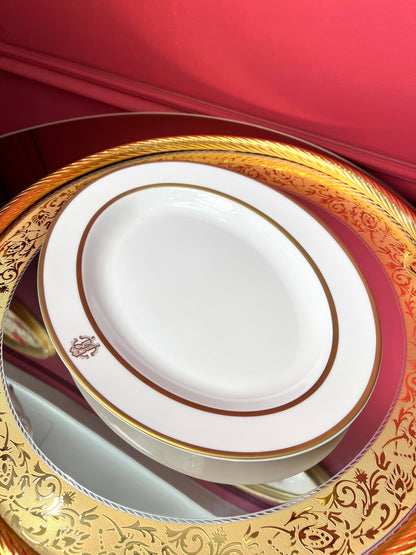 Oval Serving Dish 37 cm – Silk Gold
