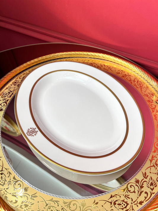 Oval Serving Dish 37 cm – Silk Gold