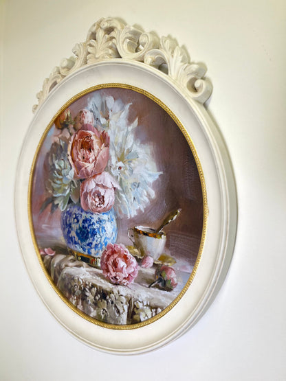 White frame ''Flowers''